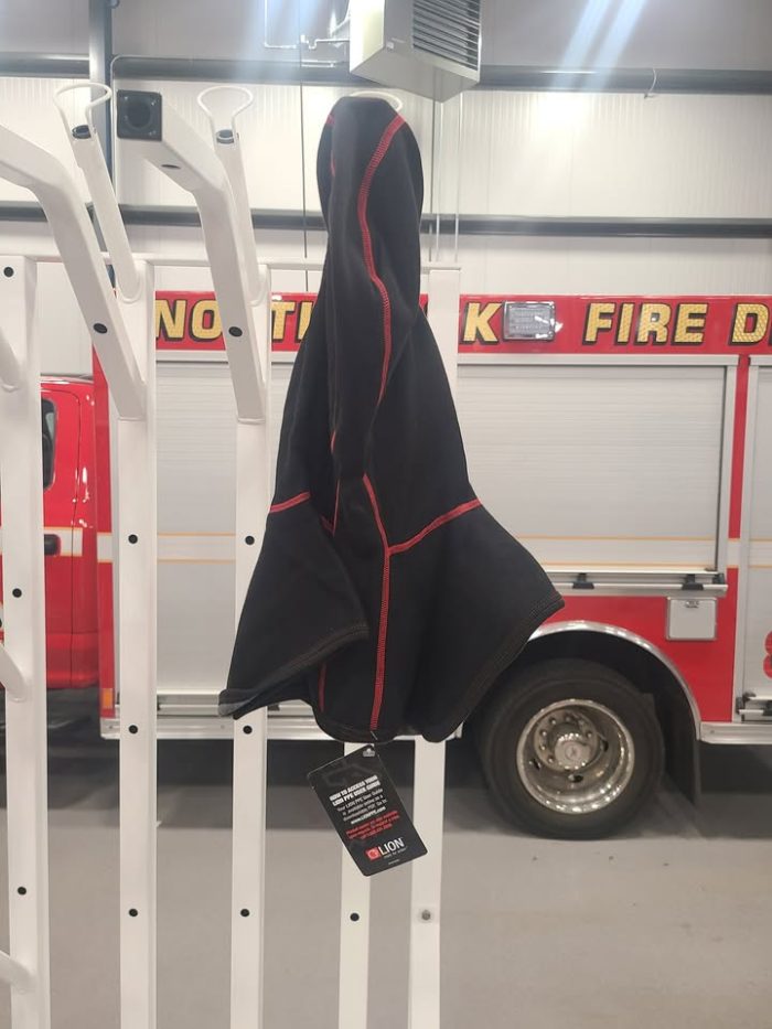 Our enormous thanks to the Office of the Illinois State Fire Marshal for awarding the district a small equipment grant that paid for a turnout gear dryer and a carcinogen barrier protective hood for each firefighter.  The dryer just arrived and was assembled today, and the members have all been issued their new hoods.

Carcinogen exposure is a real and present threat to the well-being of all firefighters, and having clean turnout gear and PPE is critical to reducing that exposure.  While the district has had a washer/extractor for well over a decade to clean the gear, drying time can keep a member out of service for over a day.  This will expedite that time a great deal, ensuring our firefighters can be back in service in their personal gear sooner.

Weve also historically issued two firefighting hoods to members to allow them to be washed and rotated thus reducing exposure risks, but the carcinogen barrier hood will now offer a higher level of protection, especially to areas around the scalp and head that are hot-spots for absorption of carcinogens into the body.